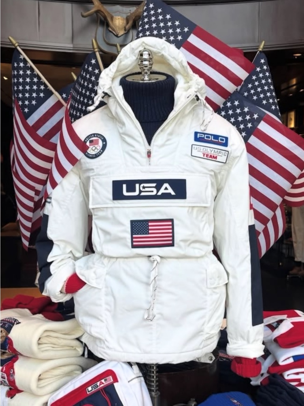 Polo by Ralph Lauren White Hooded Jacket - Team USA Olympics 2026 - NWT